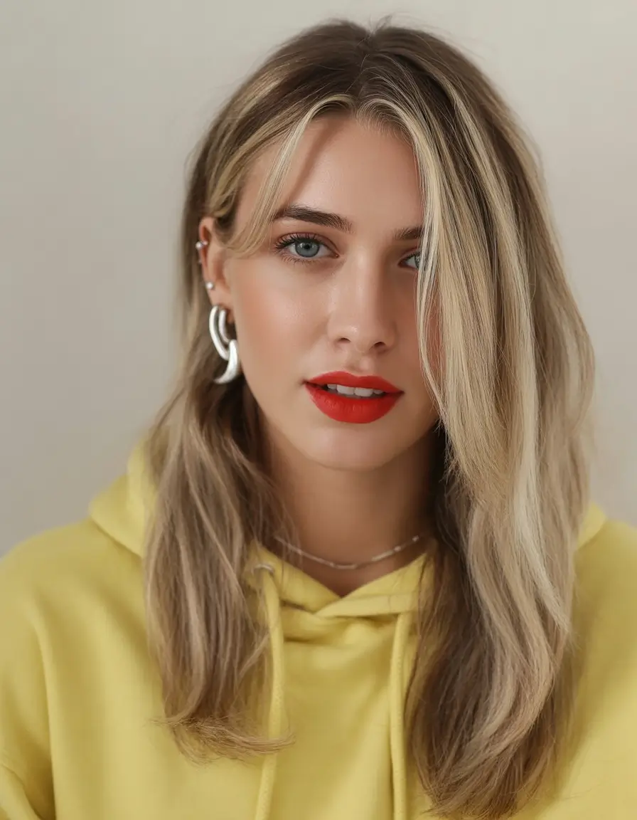 haircuts for thin fine hair Soft Blonde Mid Length With Simple Face Framing