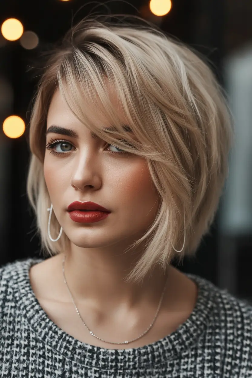 haircuts for thin fine hair Short Textured Bob With Soft Side Volume