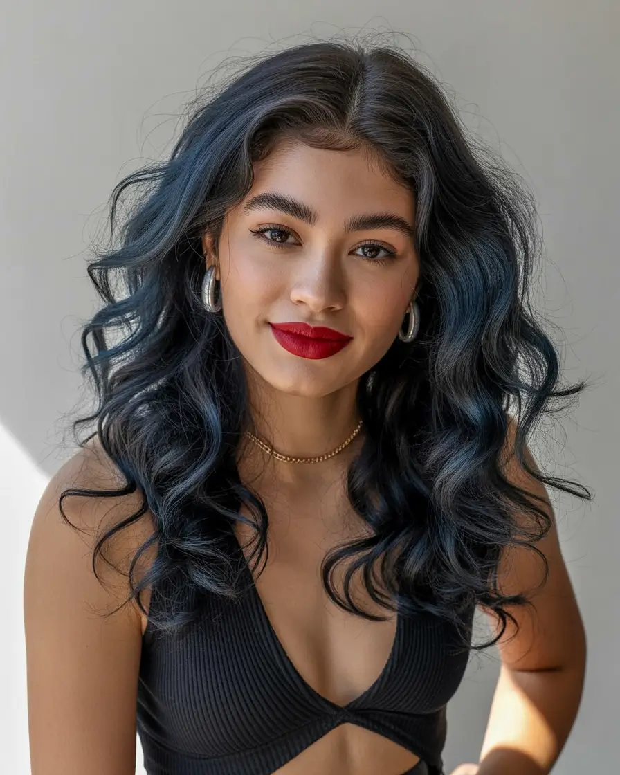 Best haircuts for wavy hair 2026 Ocean Toned Loose Waves With Mid Length Layers