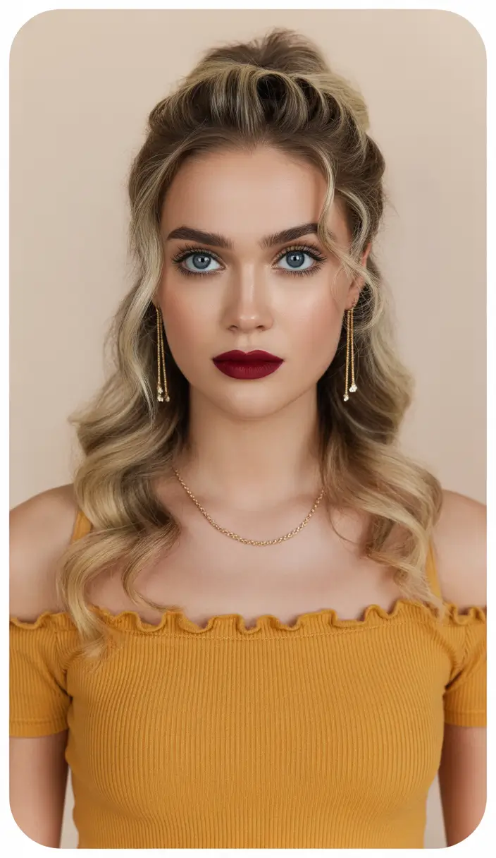 Best hairstyles for long hair 2026 Half Up Volume With Soft Curls