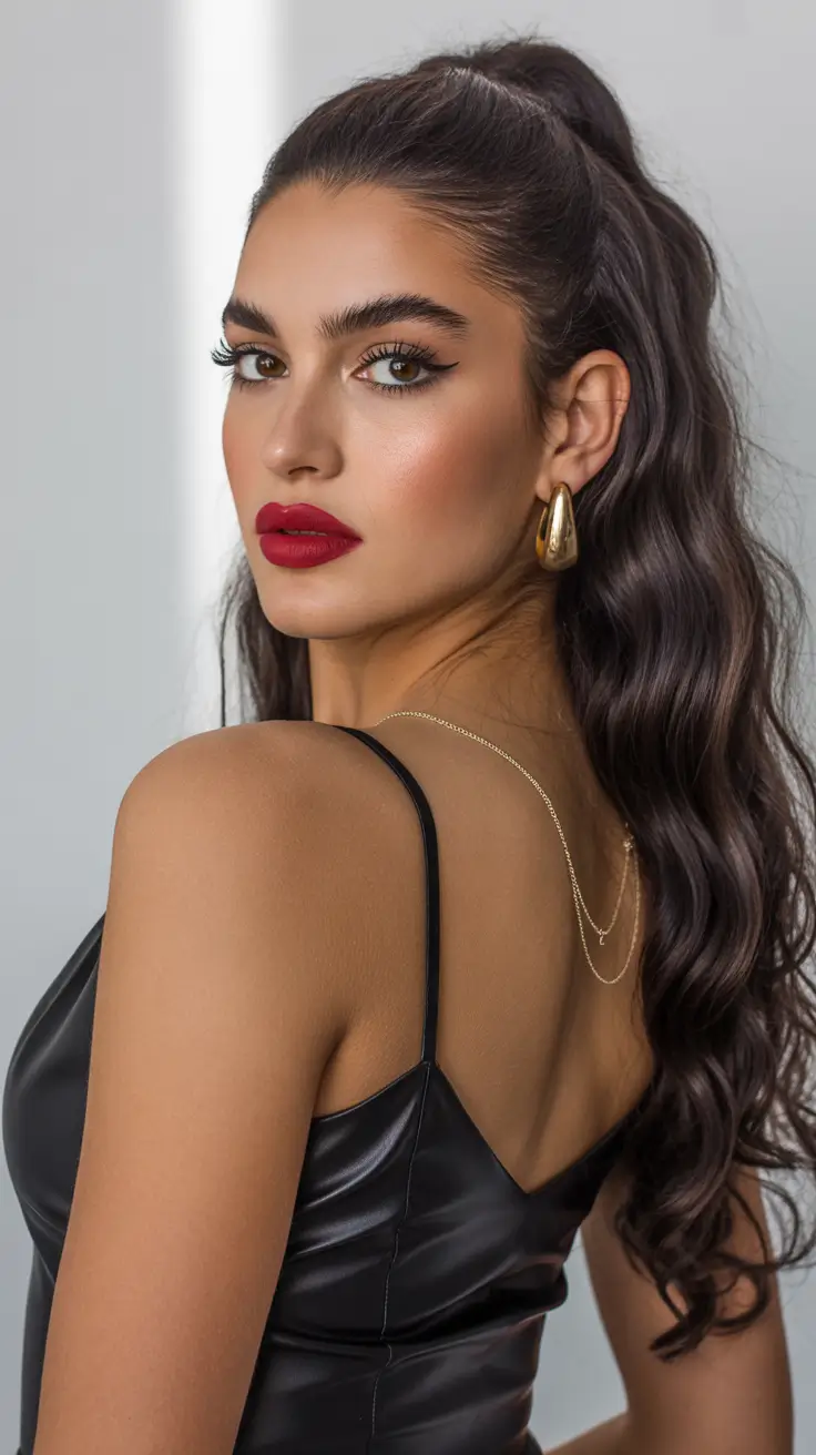 Best hairstyles for long hair 2026 High Ponytail With Defined Waves