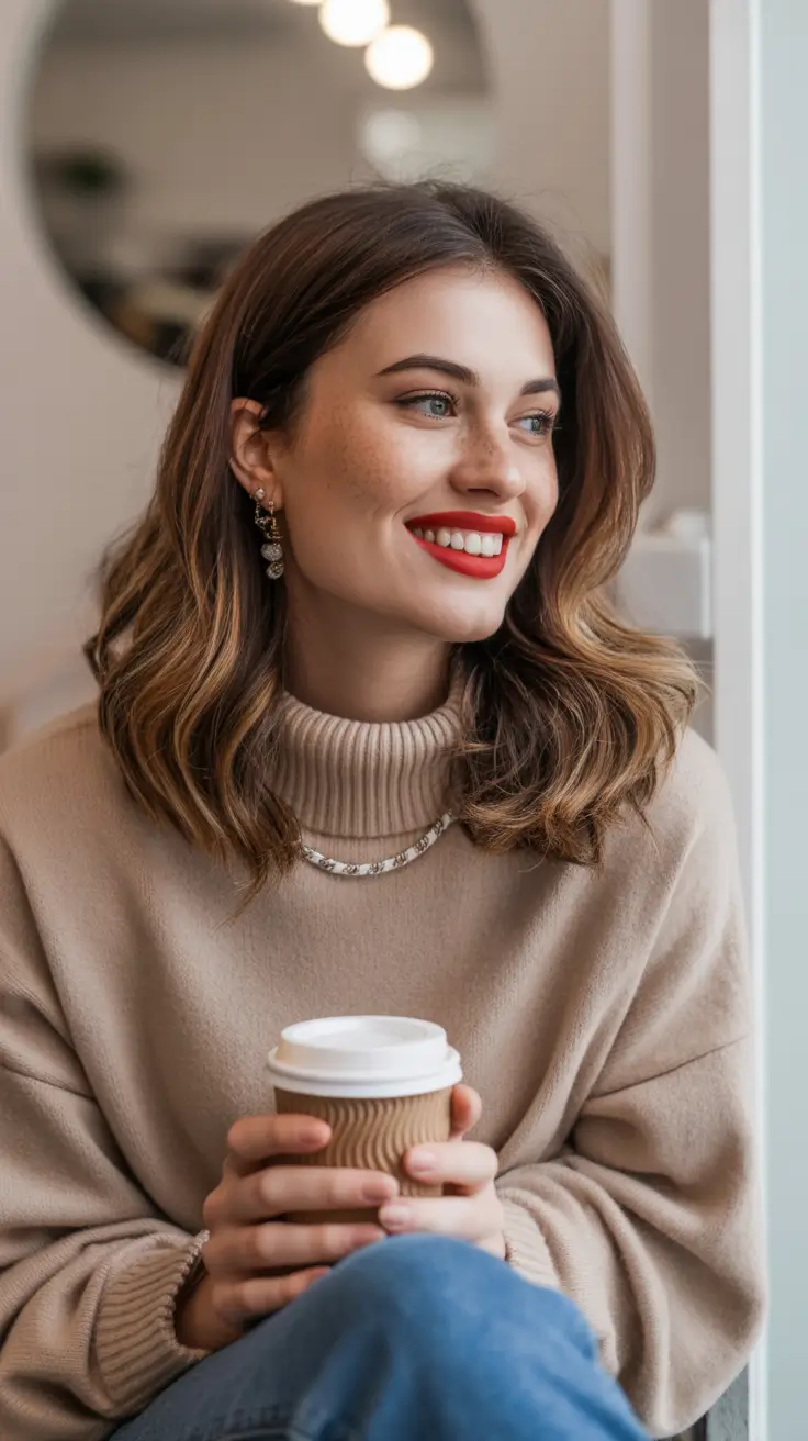 Best mid-length haircuts 2026 Classic Mid Length Waves With Subtle Volume