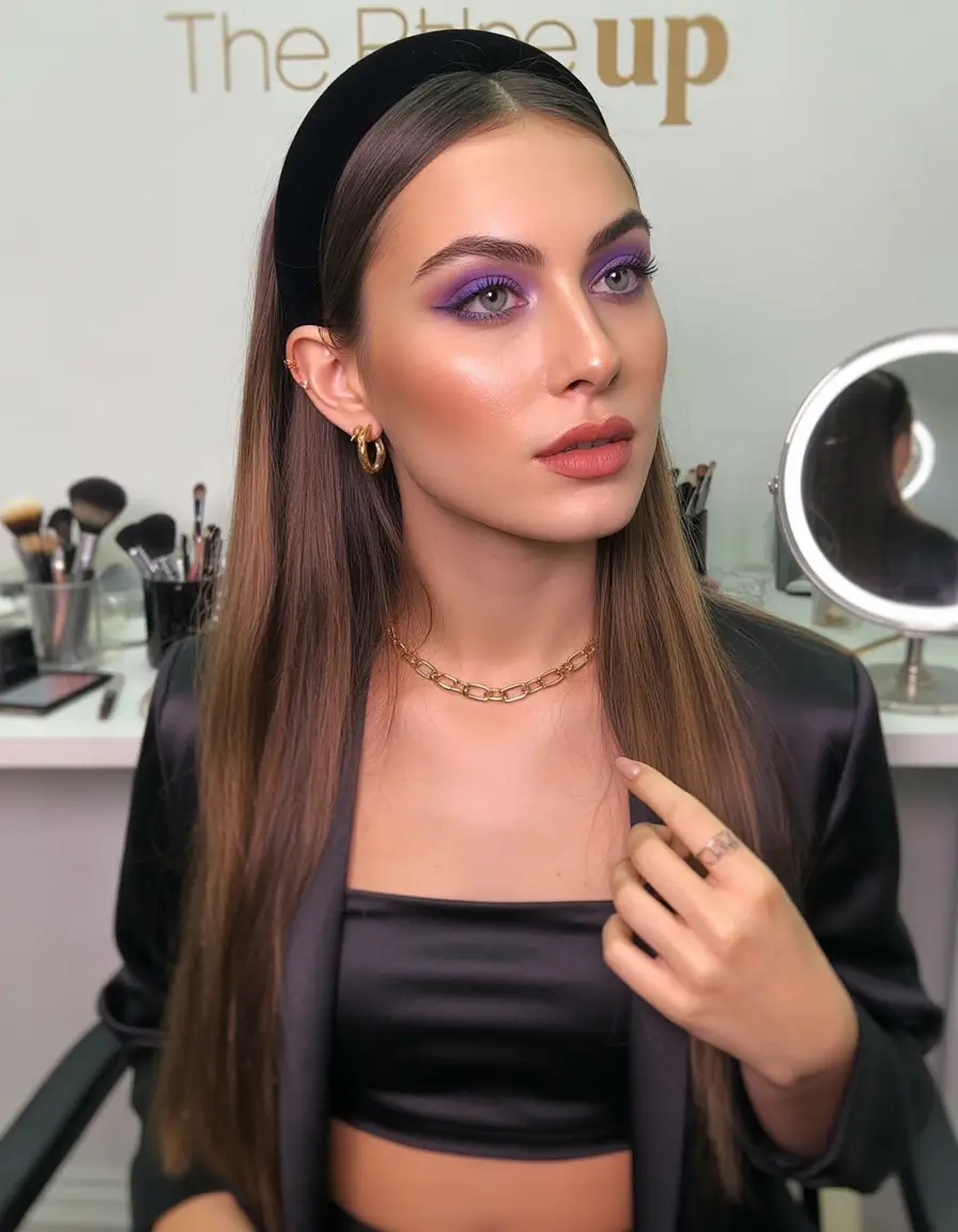 Best side part hairstyles 2026 Sleek Side Part With Headband Precision