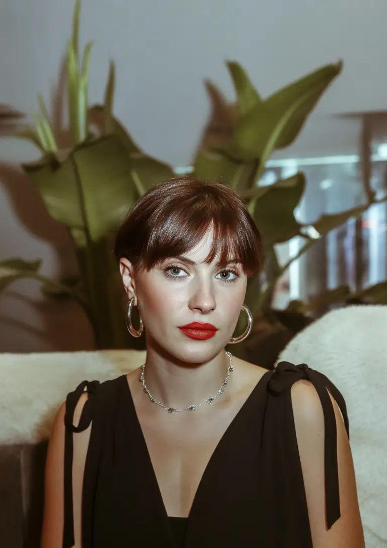 Chic bob hairstyles 2026 Vintage Inspired Bob With Micro Fringe