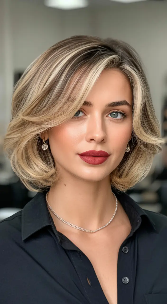 Chic bob hairstyles 2026 Classic Layered Bob With Sculpted Volume
