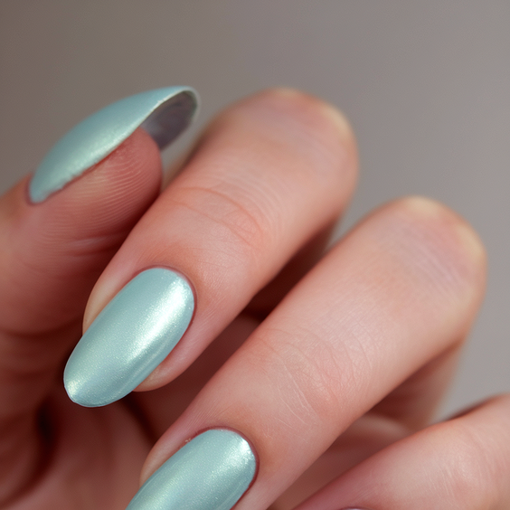 chrome nail designs 2026 - Cool Toned Lilac Chrome Nails