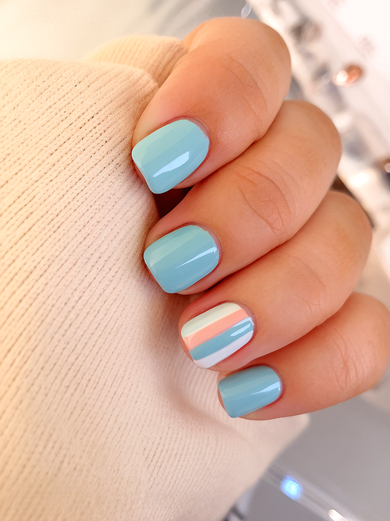 chrome nail designs 2026 - Soft Pastel Chrome Nails