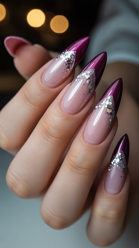 cute birthday nails 2026 berry french