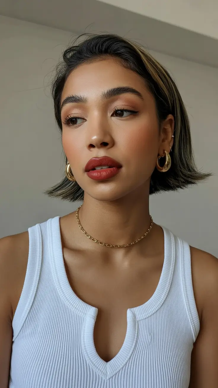 Cute hairstyle inspiration 2026 Soft Edge Bob With Minimalist Glam