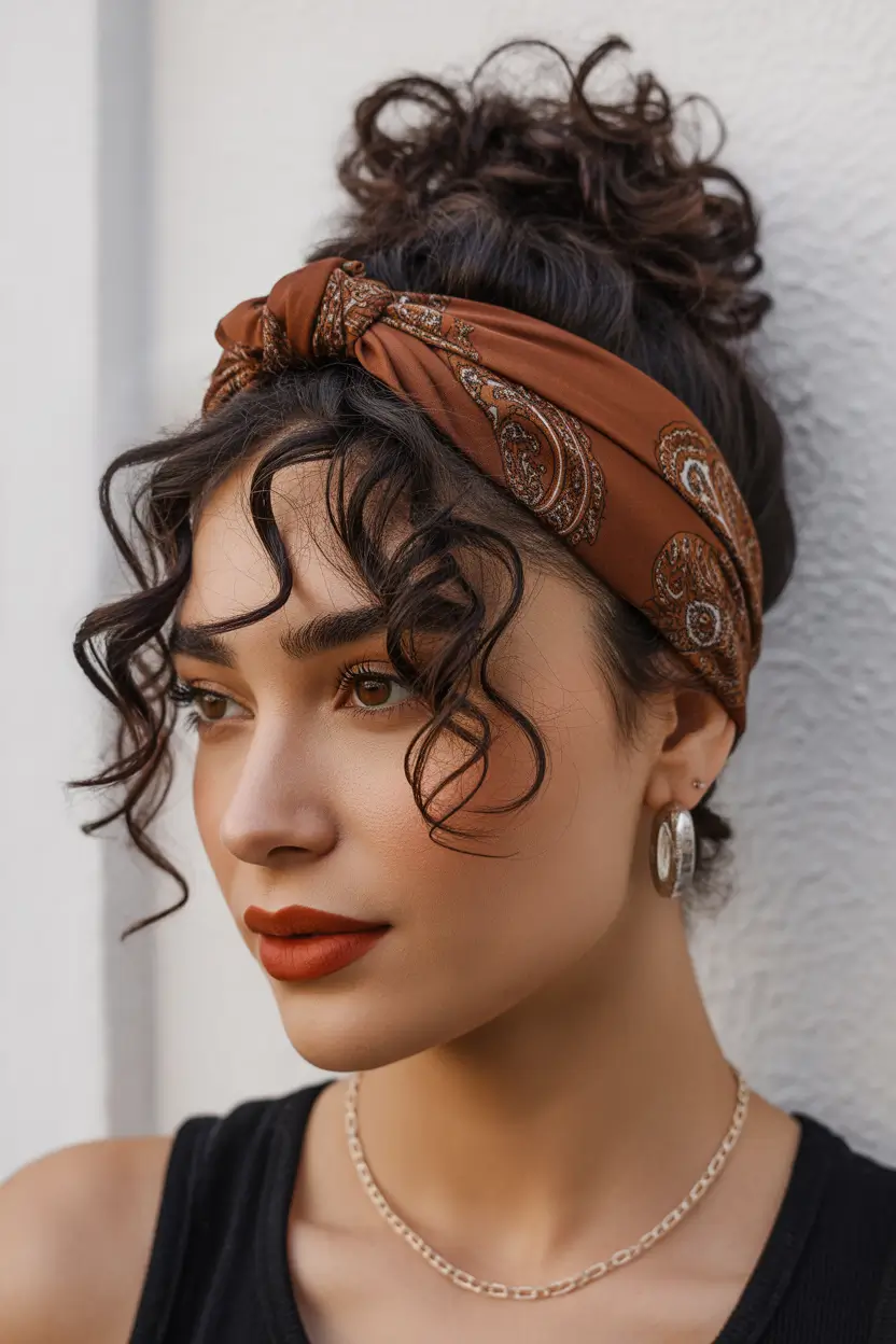 Cute hairstyle inspiration 2026 High Textured Updo With Boho Curls