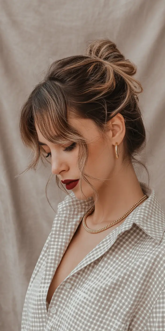 Elegant bun hairstyles 2026 loose twisted low bun