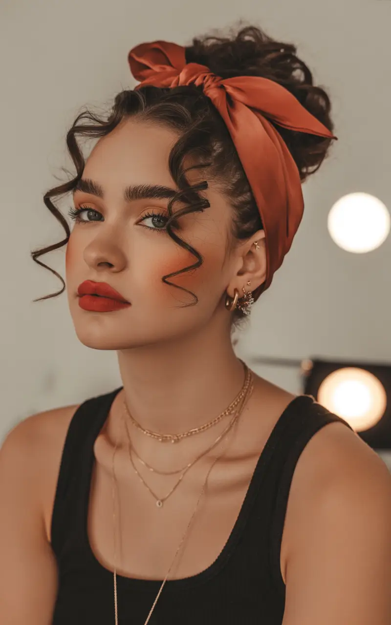 Elegant bun hairstyles 2026 high ribbon bun