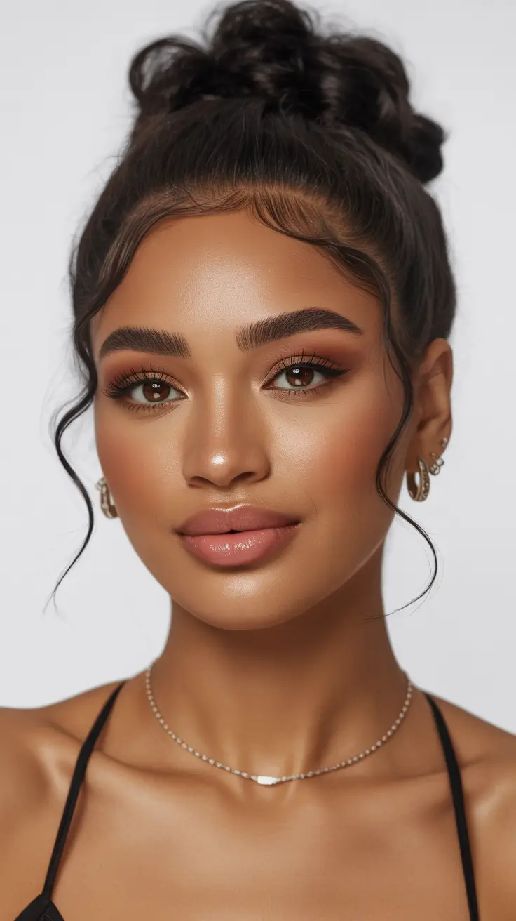 Elegant bun hairstyles 2026 soft high bun