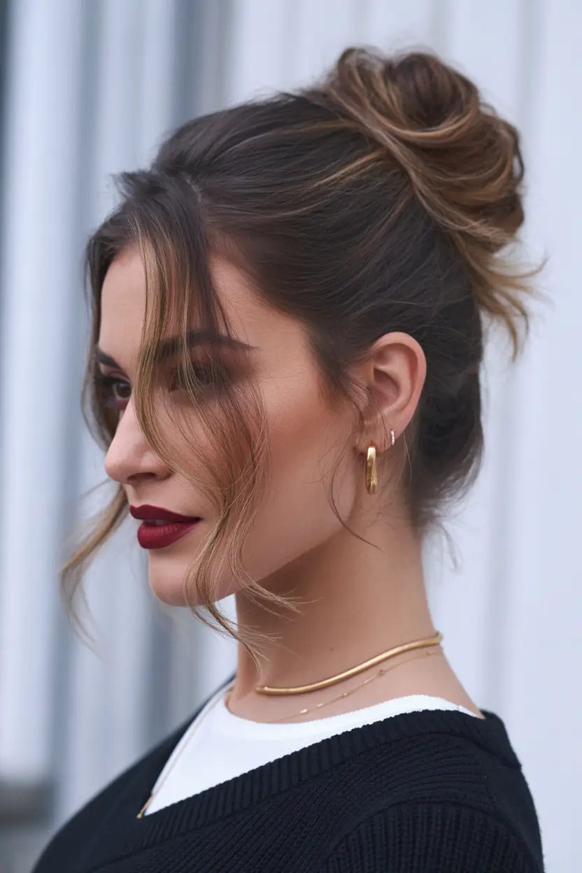 Elegant bun hairstyles 2026 soft low bun