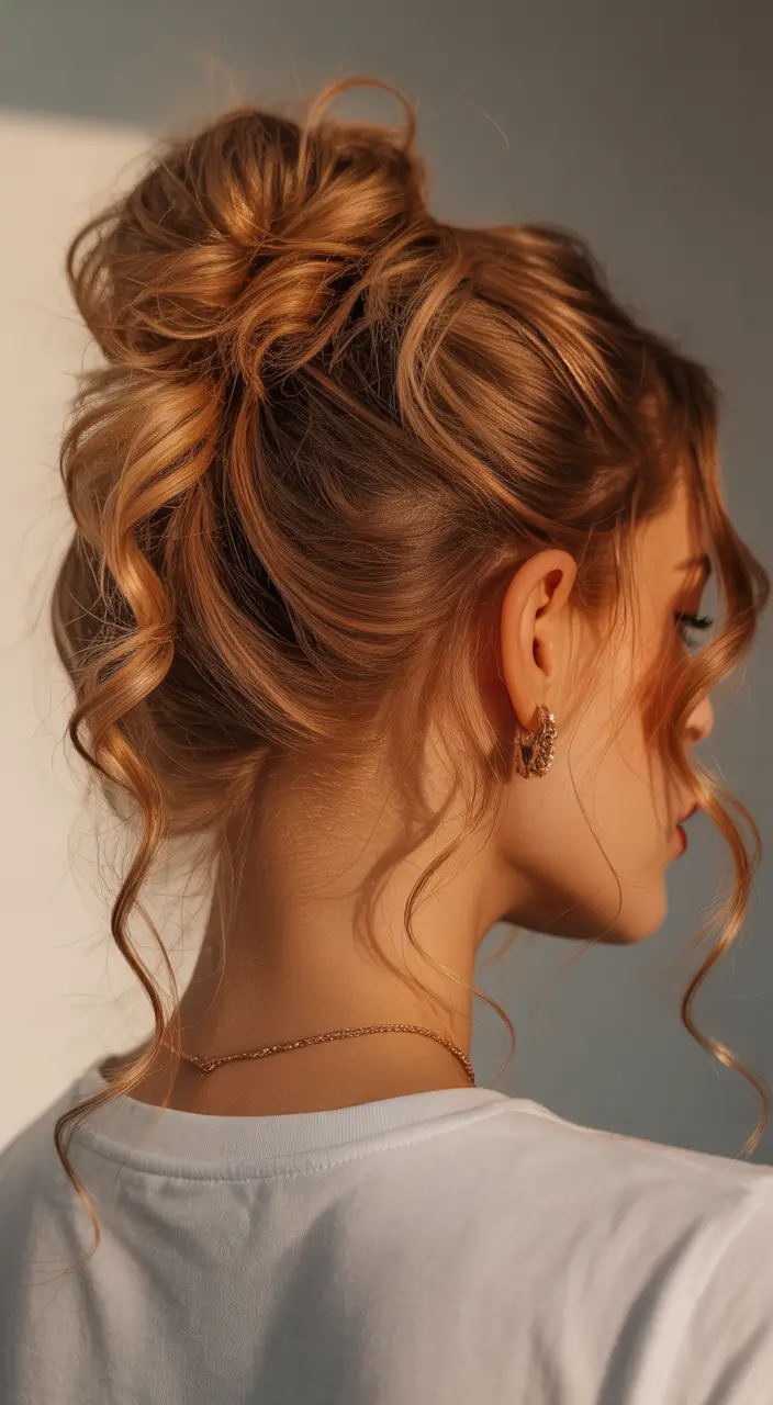 Latest Hairstyles inspiration 2026 Soft Spring Updo With Cascading Curls