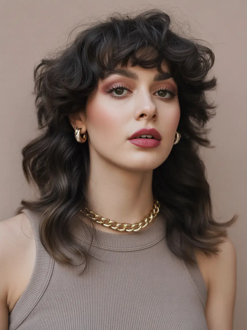 Latest Hairstyles inspiration 2026 Feathered Shag With Volumized Texture