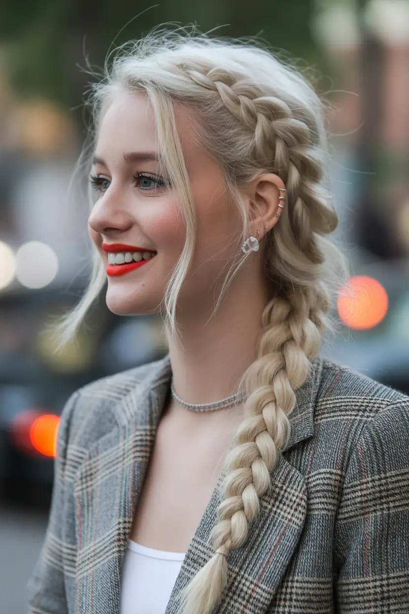 braids hairstyle Soft Street Style Braided Elegance
