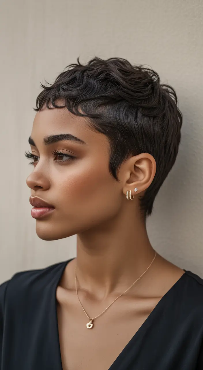 New short hairstyles for women 2026 Soft Sculpted Crop With Contoured Waves