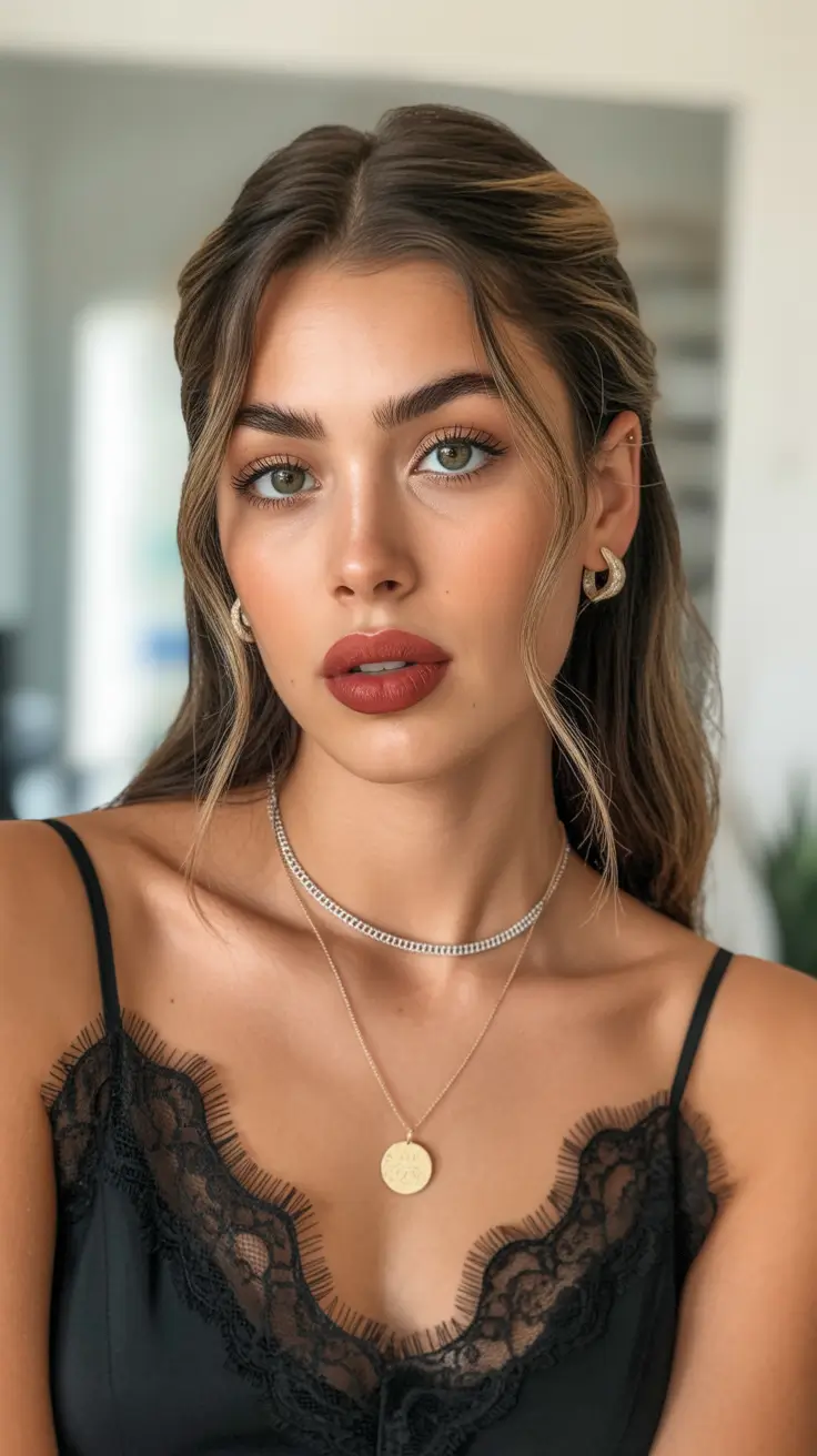 Quick hairstyles for women 2026 Soft Half-Up Waves With Minimal Effort