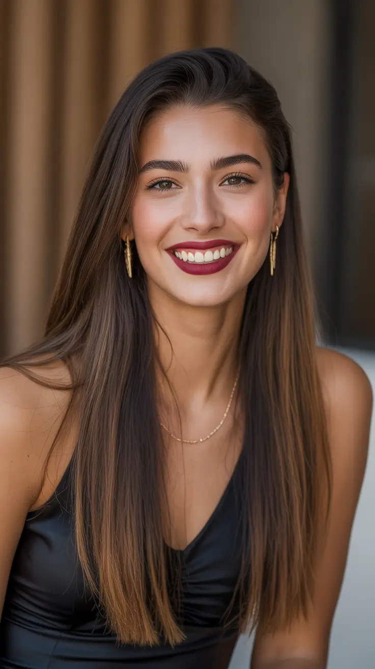 Straight hairstyles ideas 2026 Everyday Straight With Casual Confidence