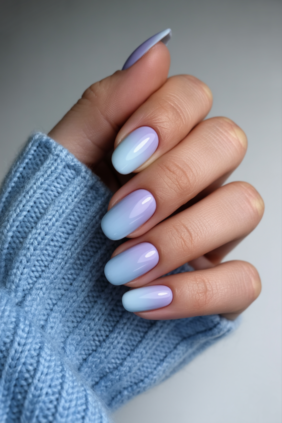 stylish almond nails 2026 pastel ombre