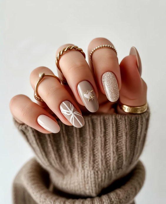 stylish almond nails 2026 neutral minimal