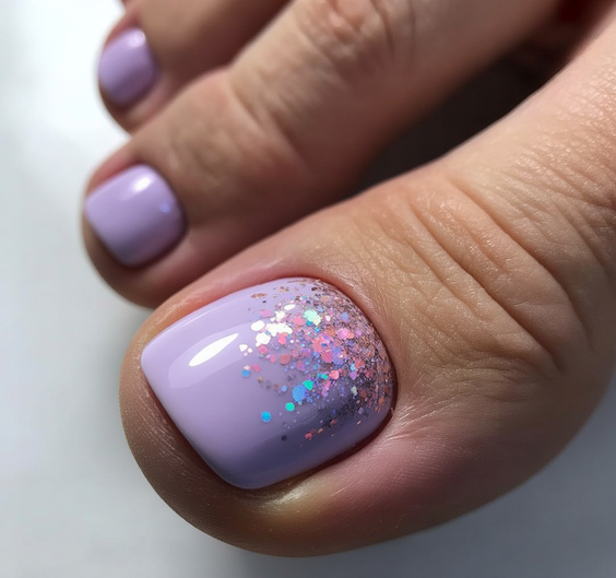 toe nails colors 2026 lavender pastel gel