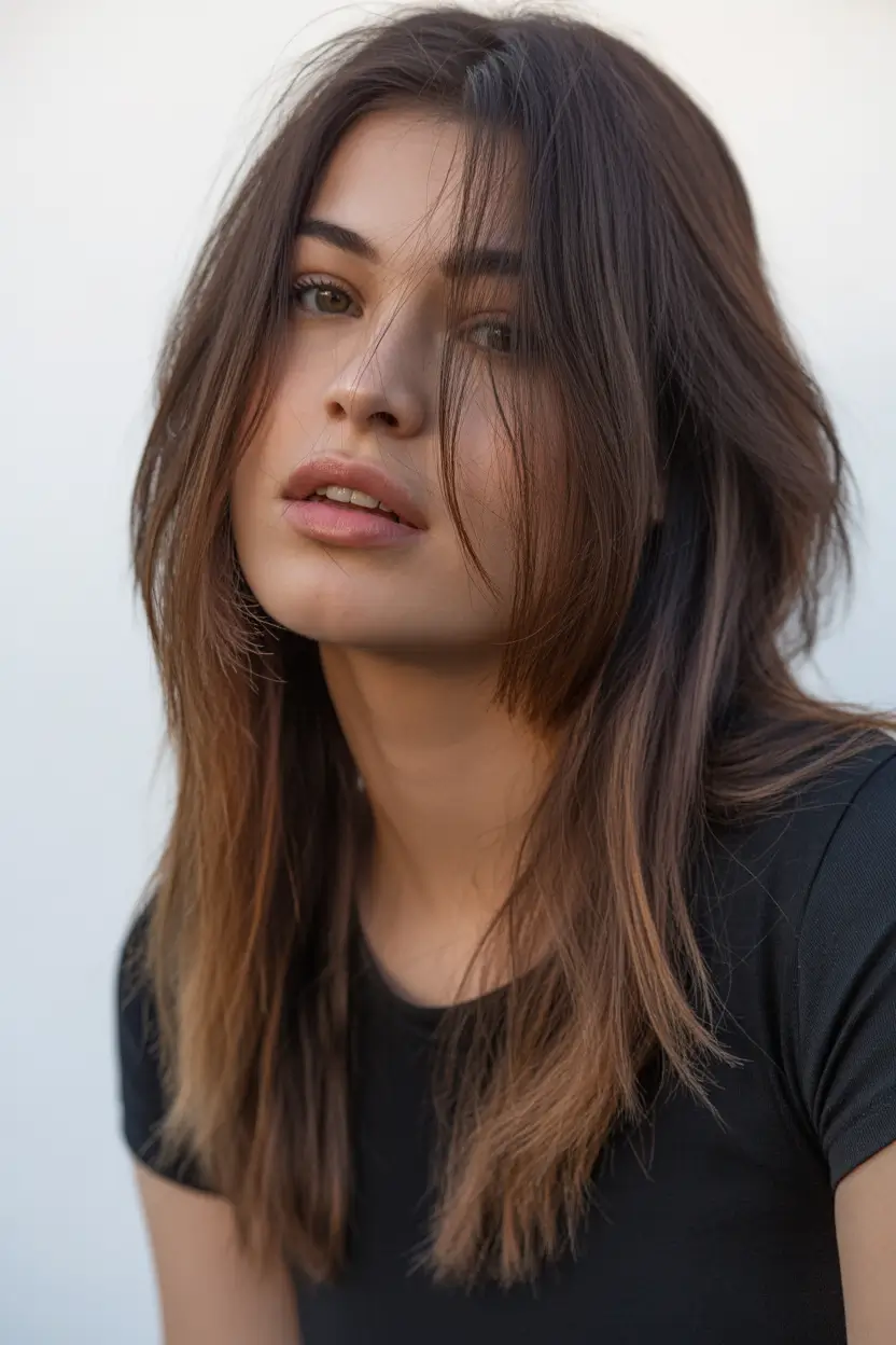 Top haircuts for long hair 2026 Effortless Layered Movement With Soft Front Pieces