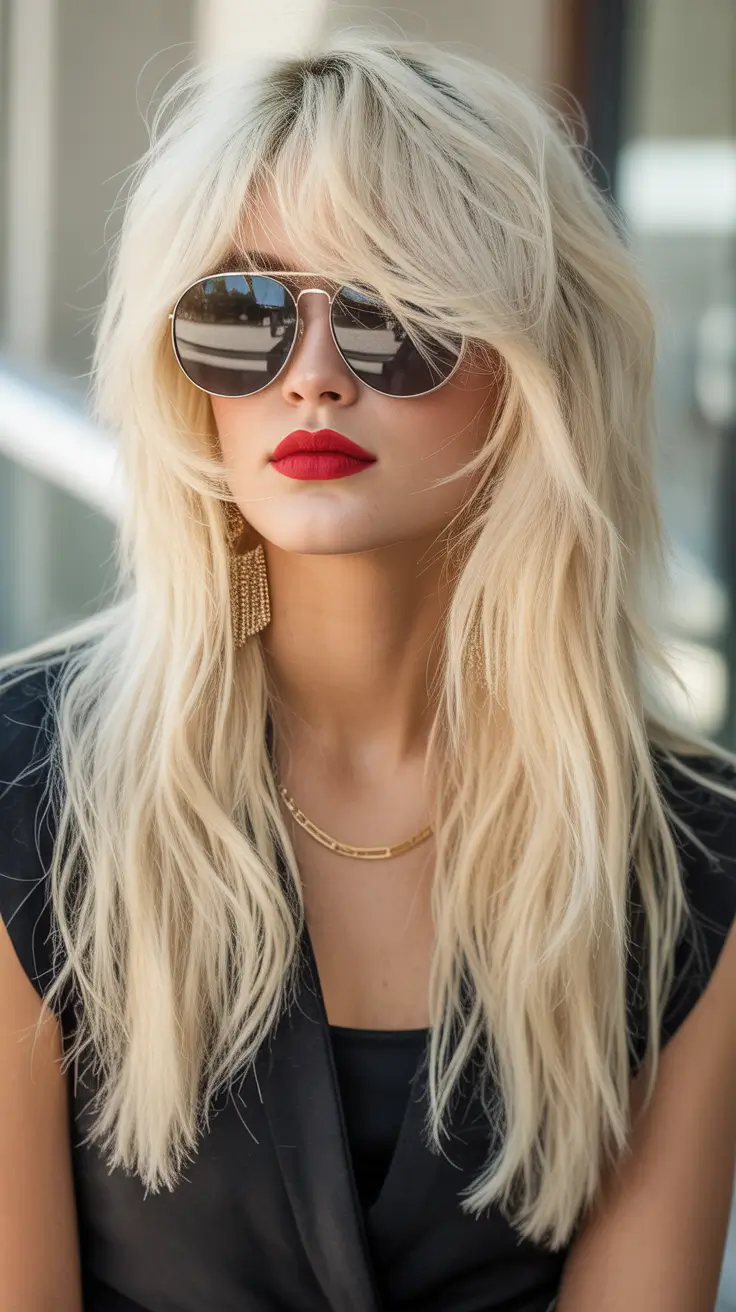 Top haircuts for long hair 2026 Feathery Blonde Butterfly Shape