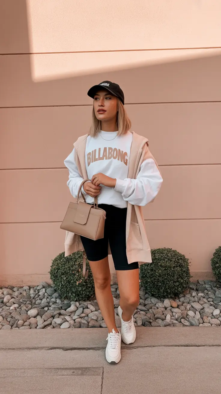 athleisure spring sport outfits for women 2026 street sport minimalism with clean layers