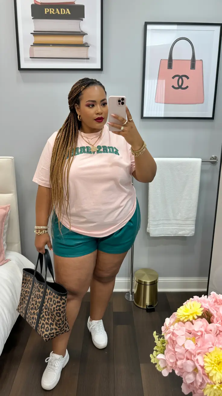 beautiful plus size spring outfits 2026 casual sporty 11