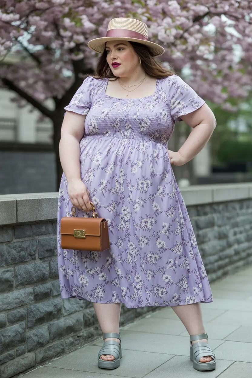 beautiful plus size spring outfits 2026 boho floral 15