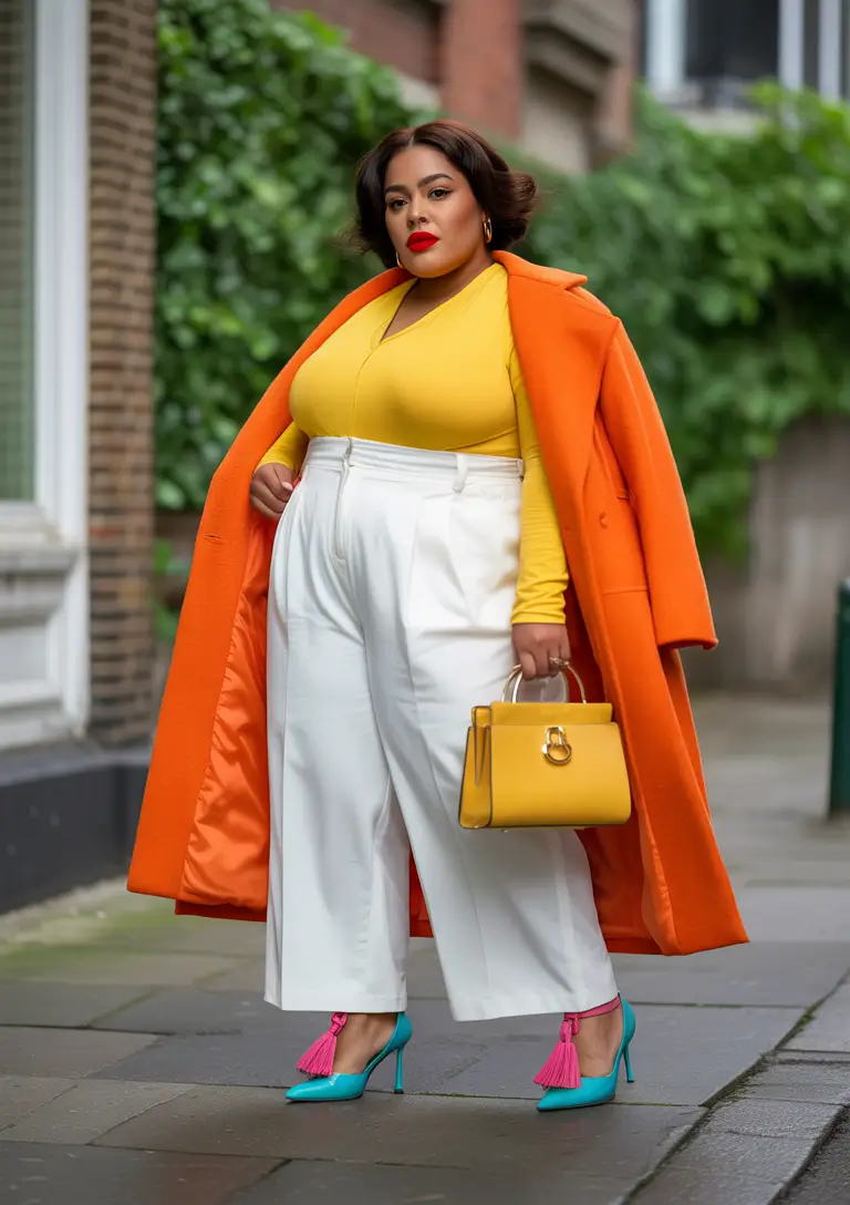 beautiful plus size spring outfits 2026 colorful