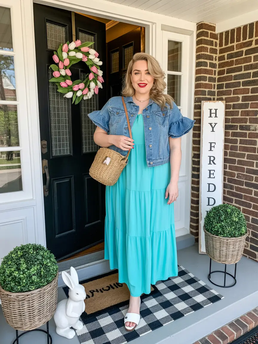 beautiful plus size spring outfits 2026 dress casual 8