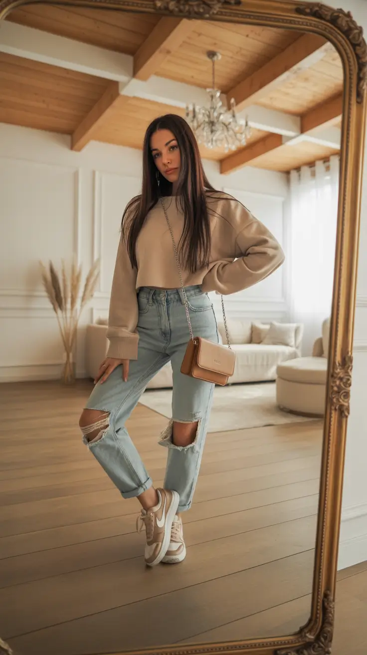 spring school outfits casual jeans style