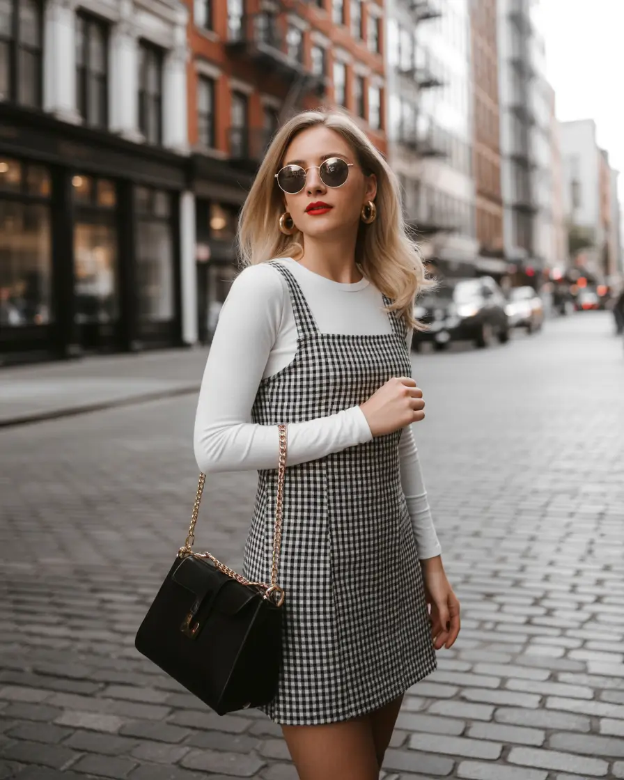 bohemian spring transition outfits 2026 vibes-layered-mini-dress