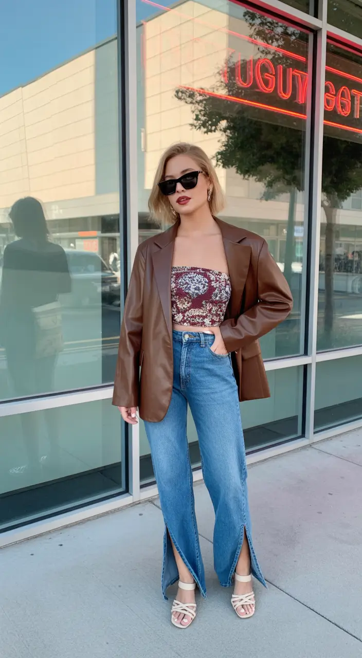 spring date night outfit casual men jeans city