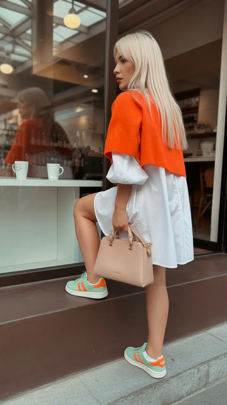 bold spring outfits 2026 trends Bold Color Blocking With Playful Spring Energy