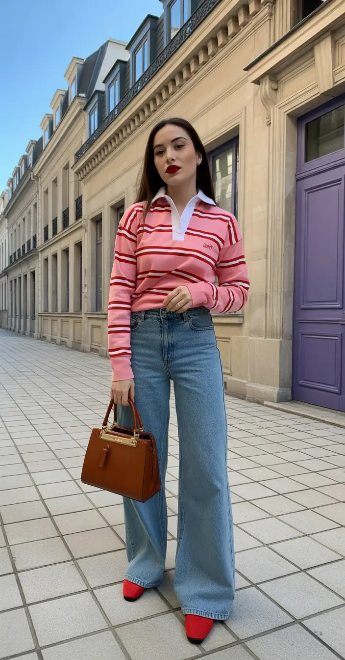 bold spring outfits 2026 trends Playful Stripes With Parisian Spring Energy