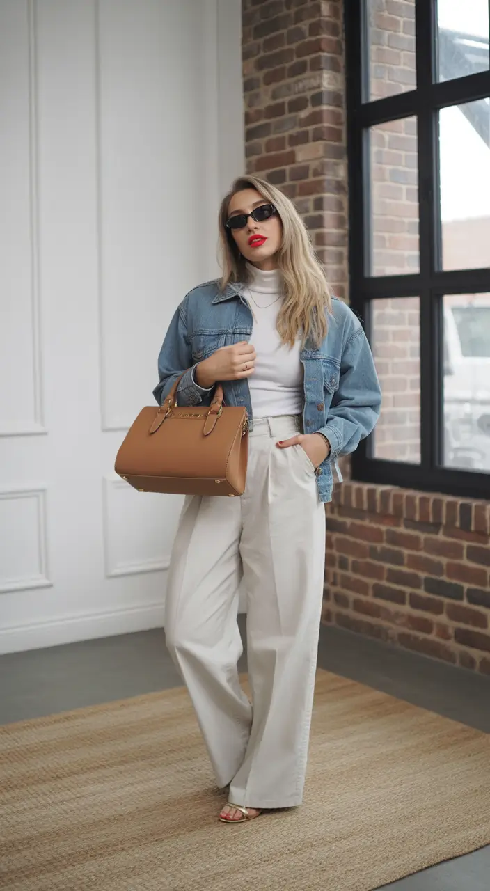 bold spring outfits 2026 trends Denim Layers and Soft Neutrals for Everyday Confidence