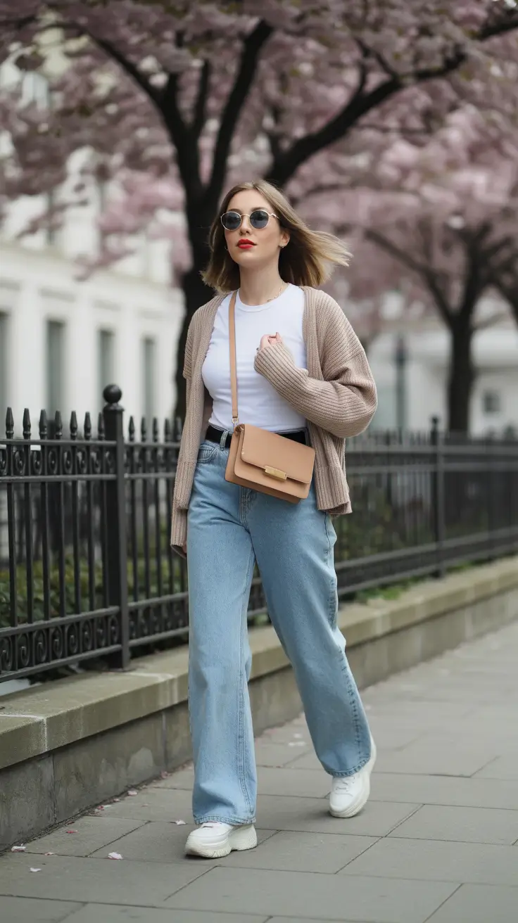 bold spring outfits 2026 trends Soft Knit Layers for Transitional Spring Days