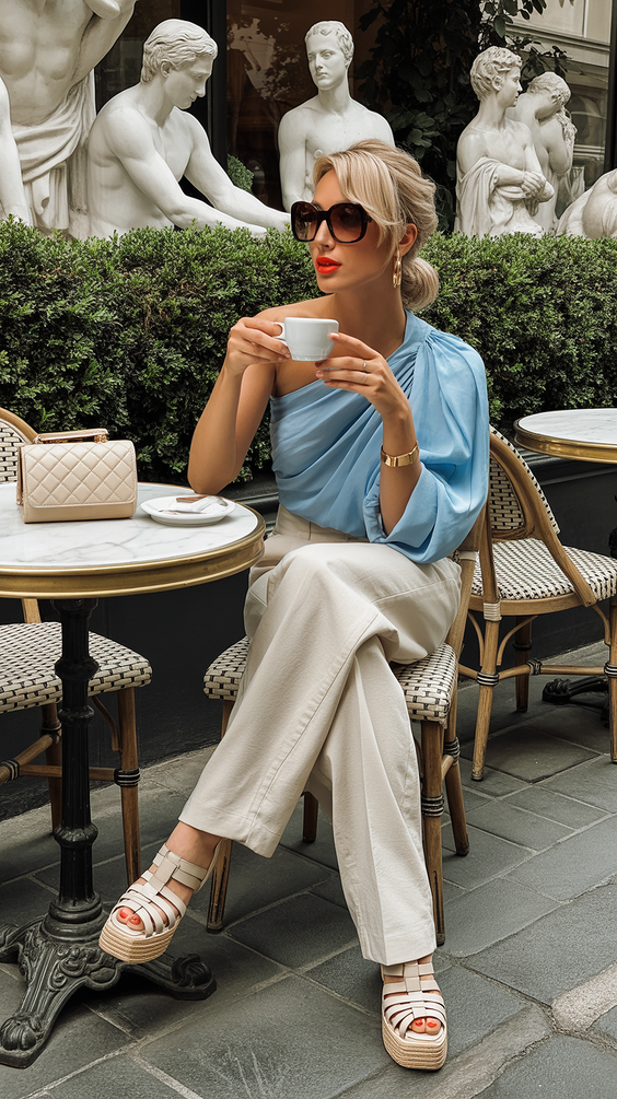 bold spring vacation outfits 2026 Cafe Style