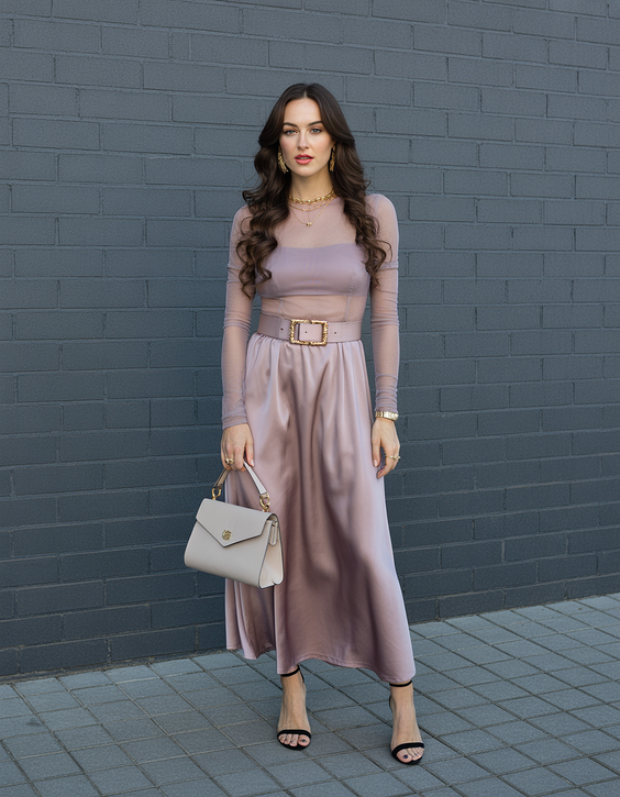 bold spring vacation outfits 2026 Silky Neutrals City Style