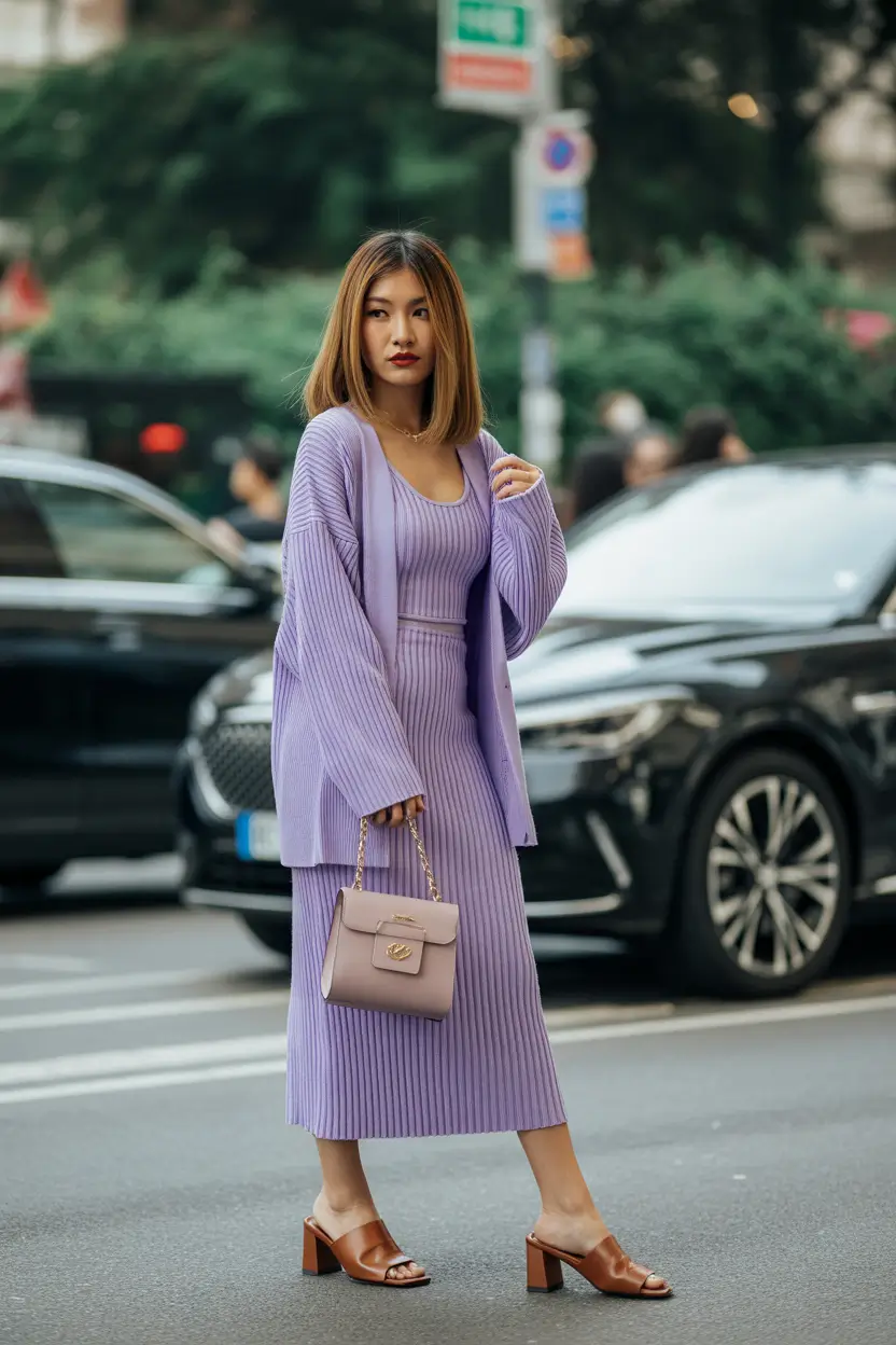 winter to spring outfits 2026 Soft Knit Sets That Feel Dressy Without Trying