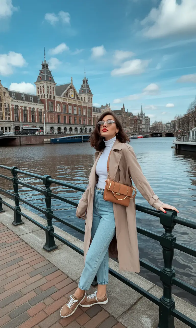 winter to spring outfits 2026 Travel Ready Trench Looks With Effortless Ease