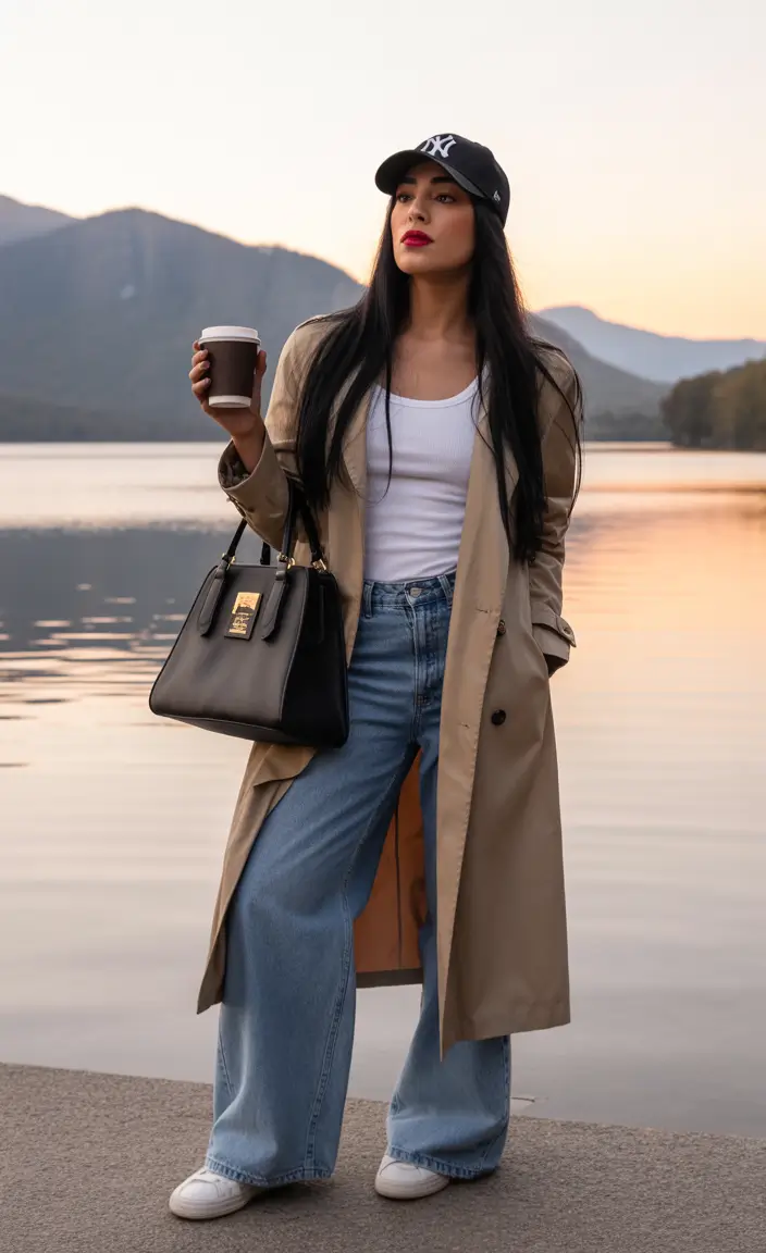 winter to spring outfits 2026 Classic Trench Energy With Modern Street Confidence