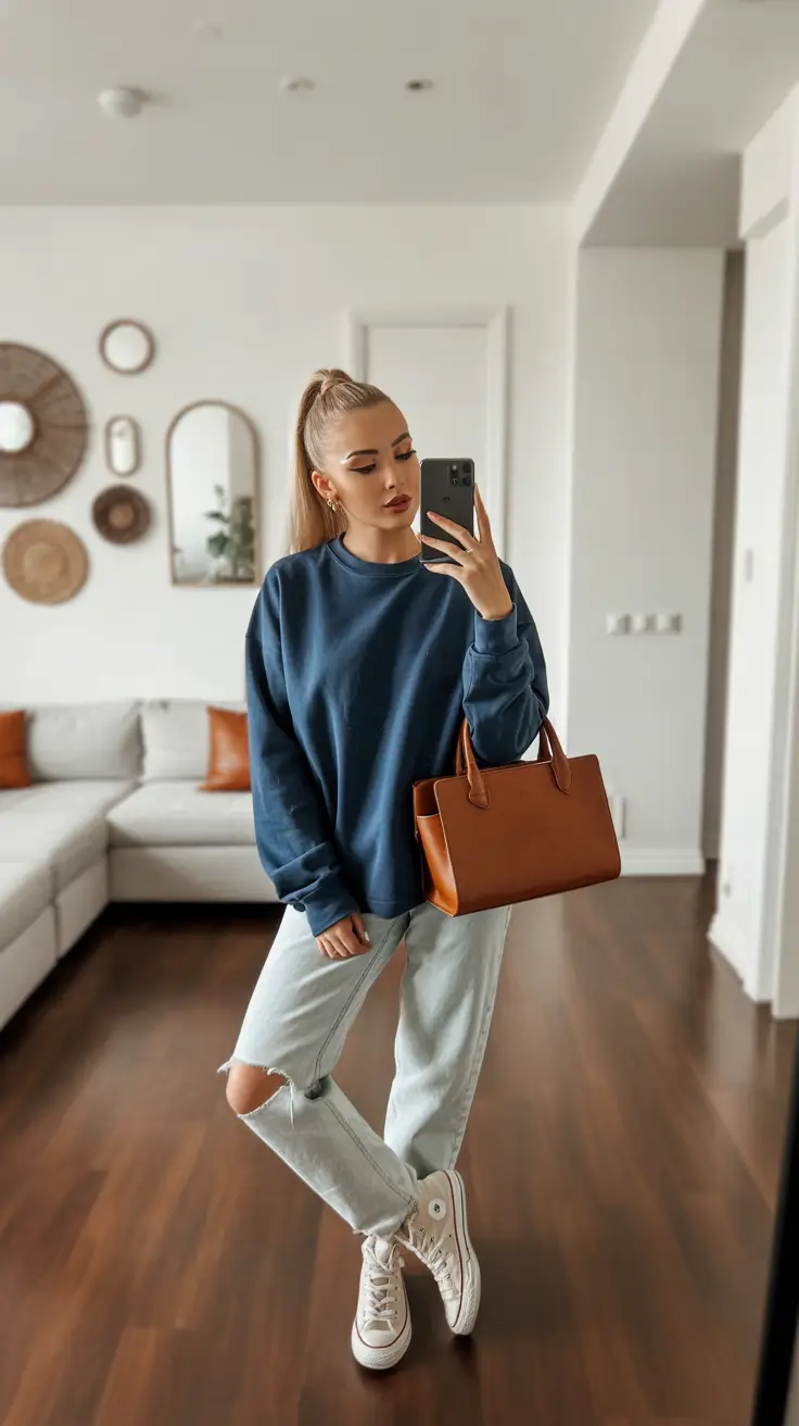 winter to spring outfits 2026 Relaxed Home to Street Transitional Comfort