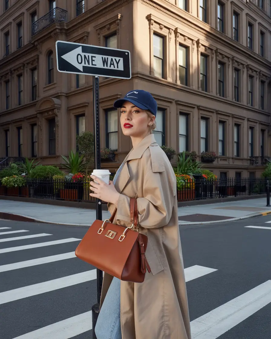 cute chicago spring outfits 2026 trench coat city style