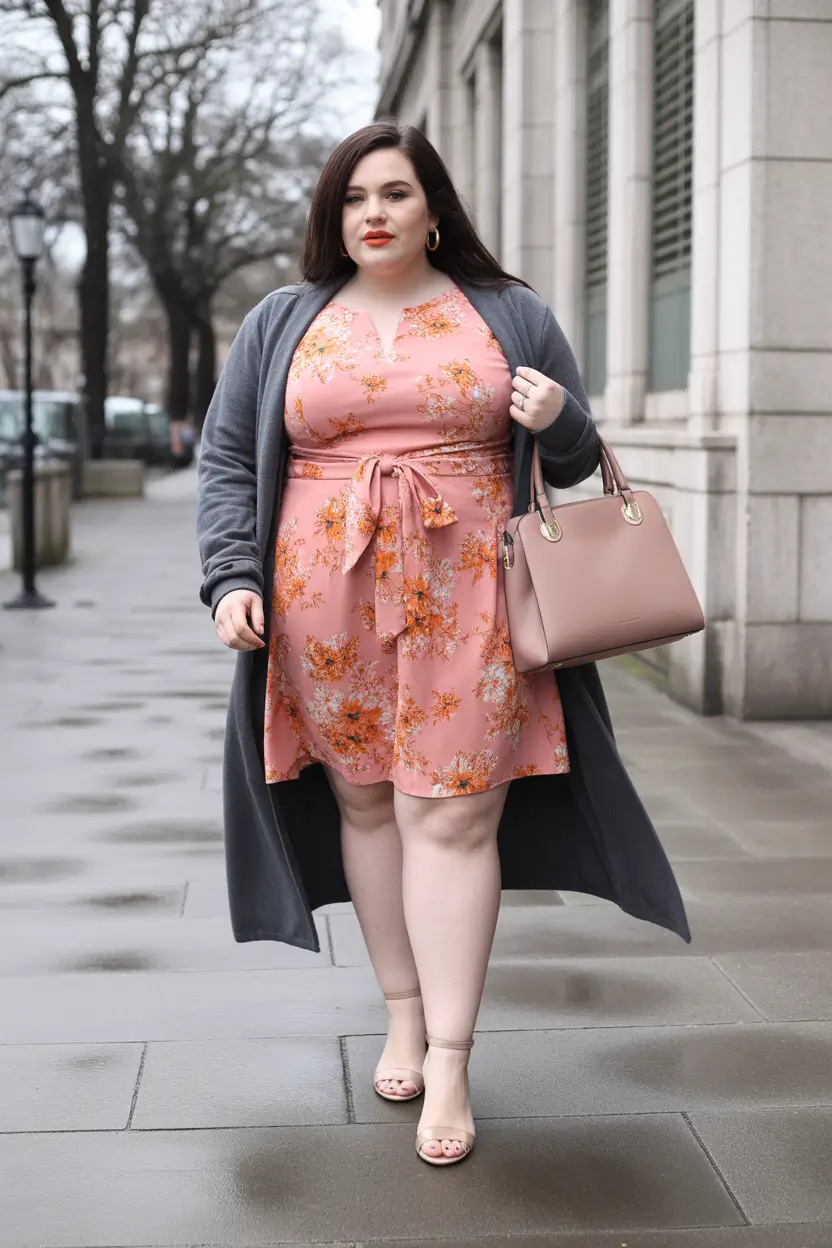 cute chicago spring outfits for 2026 plus size feminine style
