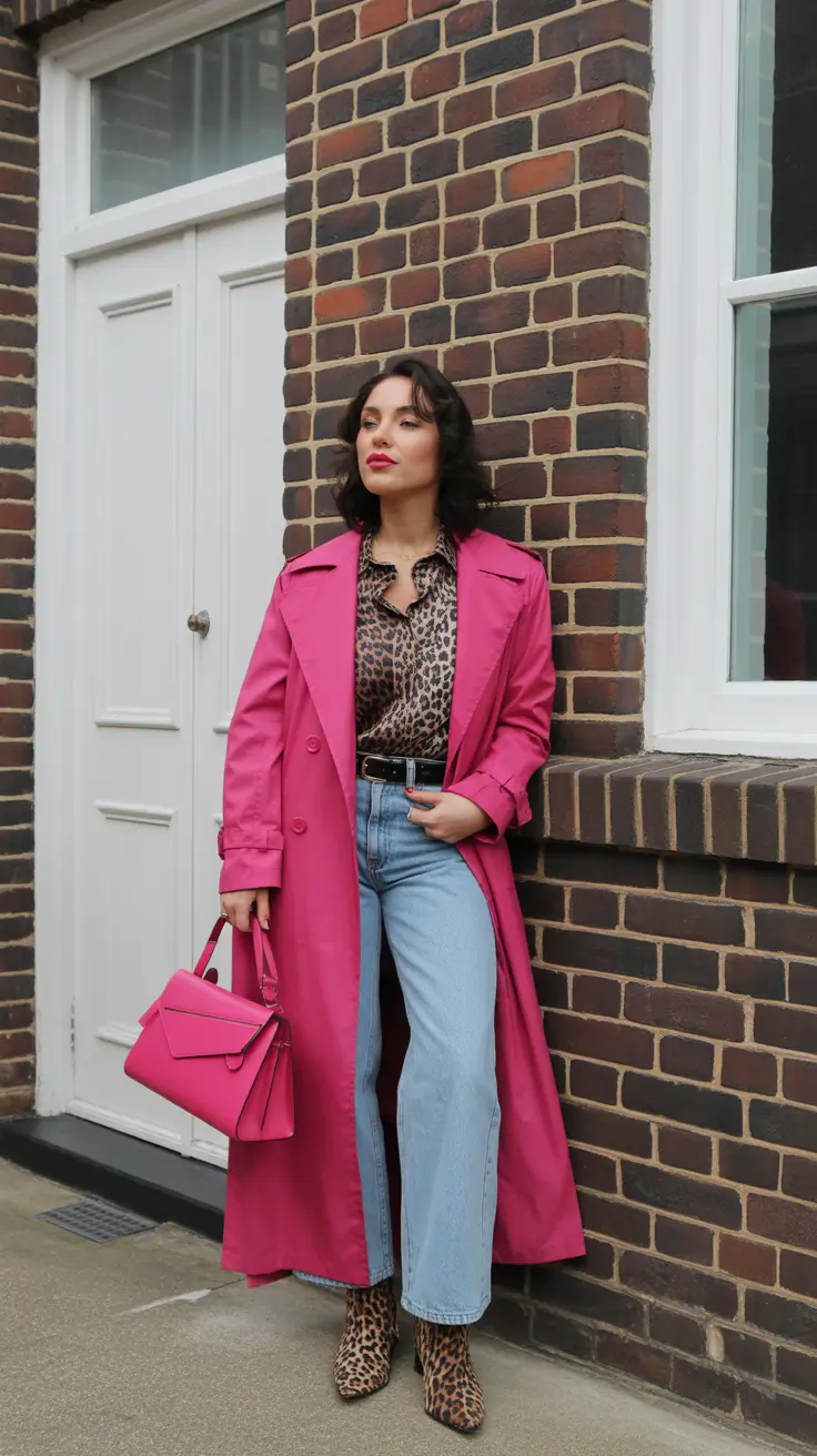 cute chicago spring outfits for 2026 colorful statement coat